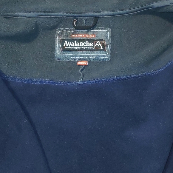 Avalanche medium men's fleece interior weather shield exterior jacket - Picture 3 of 3